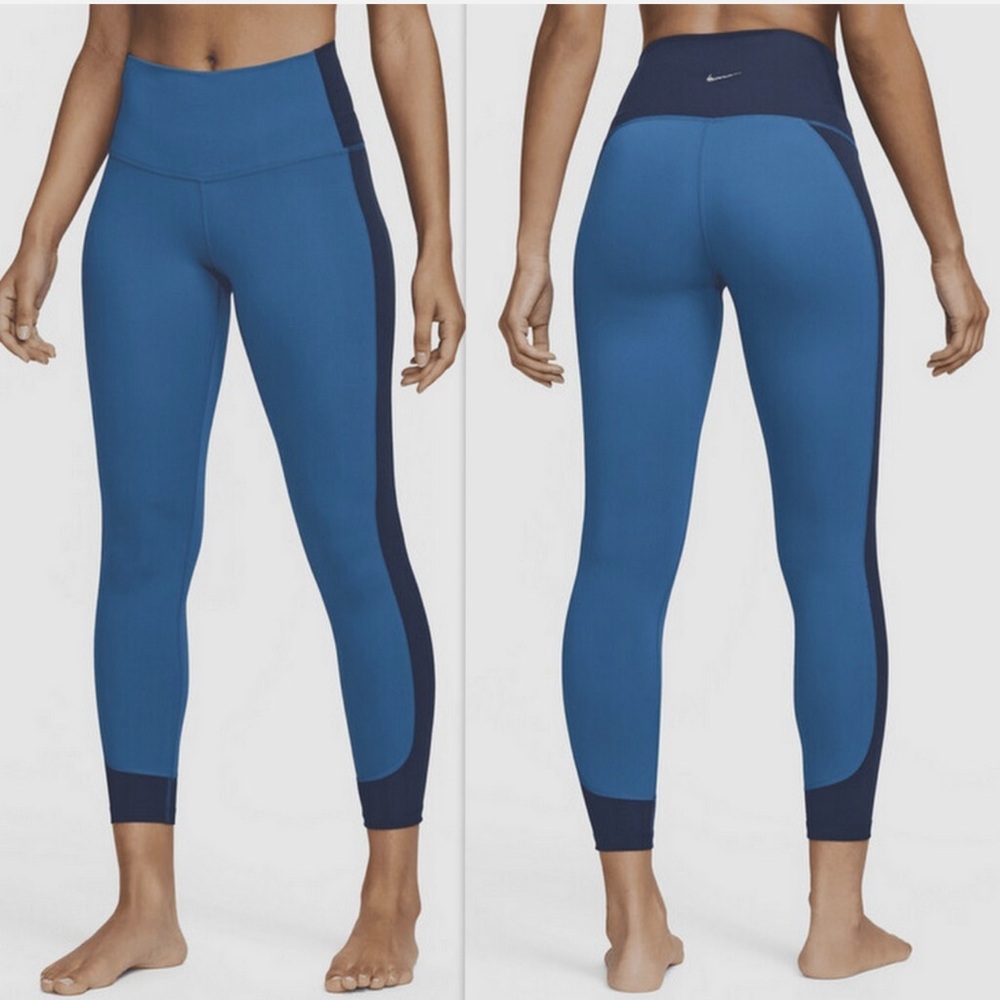 Nike | Nike Yoga High-Waisted 7/8 Ribbed-Panel Leggings
